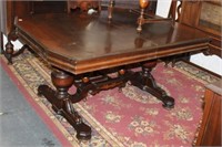 Art Deco Dining Table w/ 6 Chairs