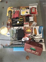 FIRST AID KIT, TOOL COLLECTION, CIRCUIT TRACKER