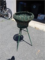 Vintage Wicker Planter