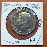 1971 Kennedy Half Dollar AU