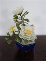 Vintage Stone Potted Flower