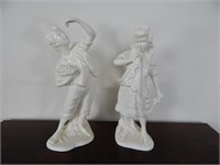 Pair of Porcelain Figures of Children - 16" Tall