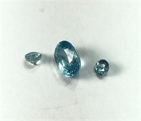 $400. Rare Assorted Blue Zircon (2ct)