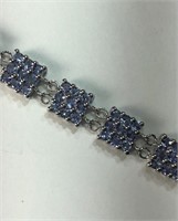 $1688. St.Sil Tanzanite (10.80ct) Bracelet