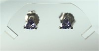 $200. St. Sil. Tanzanite (0.60ct) Earrings