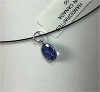 $800. 14kt. Tanzanite (1.5ct) Pendant Necklace