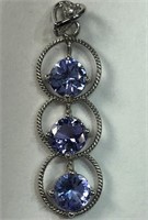 $800. 14kt. Tanzanite Pendant