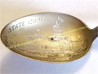 STERLING SILVER SOUVENIR SPOON STATE CAPITOL