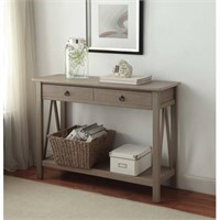 Titian Console Table Rustic Gray