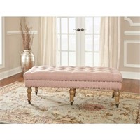 Isabelle Washed Pink Bench