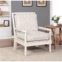 Linon Sussex Spindal Wood Frame Chair, Beige