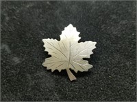 Sterling Leaf Pin BonBoyd
