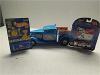 Hot Wheels Model Truck and Two Cars New