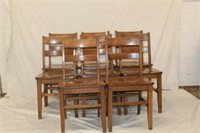 8 Oak Chairs