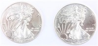 Coin 2 American Silver Eagles 2014 & 2015 BU