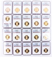 Coins Certified Presidential Dollars.  NGC