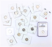 Coin 20 Mercury Dimes Uncirculated 1916 to 1940'S