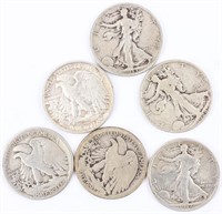 Coin 6 Walking Liberty Half Dollars S Mints