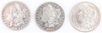 Coin 3 Morgan Silver $ 1883-S, 1885-S, 1901-S