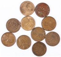 Coin 10 high Grade 1909 VDB Lincoln Cents