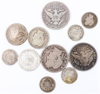 Coin Assorted U.S. Barber Coins Silver!