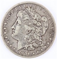 Coin 1901 Morgan Silver Dollar in Fine