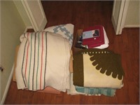 Group of Blankets, Bedding
