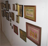 Group of Antique, Vintage Art