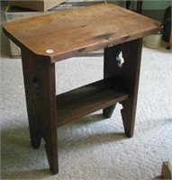 Carved Pine Side Table