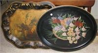 Two Antique Serving Trays