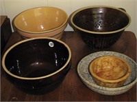 Group of Stoneware Bowls