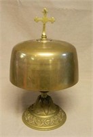 Cross Embellished Brass Sanctus Bell.