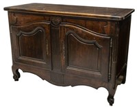 EARLY 19THC. FRENCH PROVINCIAL WALNUT SIDEBOARD