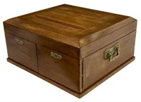 ITALIAN INLAID & FITTED SILVER BOX