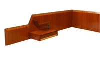 ITALIAN MID-CENTURY MODERN ROSEWOOD DESK WALL UNIT