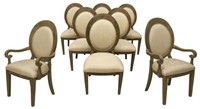 (8) HOOKER 'CORSICA' OVAL BACK DINING CHAIRS