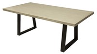 NEW FOUR HANDS 'CYRUS' INDUSTRIAL DINING TABLE