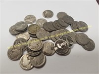 QTY 40 1 ROLL OF MIXED DATE BUFFALO NICKELS