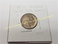 1913 BUFFALO NICKEL TYPE 1 COIN