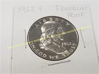 1962 FRANKLIN SILVER HALF DOLLAR PROOF