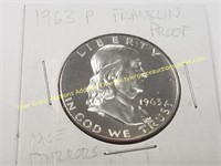 1963 FRANKLIN SILVER HALF DOLLAR PROOF