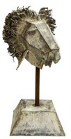 27"SCARCE SERGIO BUSTAMANTE STEEL LION HEAD