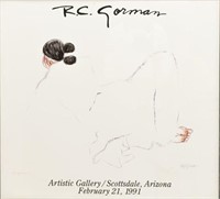 FRAMED R.C. GORMAN (D.2005) SIGNED GALLERY POSTER