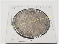 1879 O KEY DATE MORGAN SILVER DOLLAR COIN