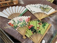 4PC VTG ASIAN FAN LOT