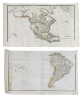 (2)1821 AMERICA'S MAPS, SASSO & BONATTI, EXCELLENT