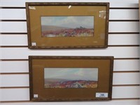 2 SIGNED OIL PAINTINGS 10"W X 18"L