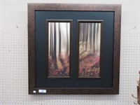 FRAMED SCENERY PLAQUE 33"W X 33"L