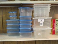 GROUP OF ZIPLOCK CONTAINERS, ETC