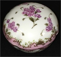 Hand Painted Porcelain Jar With Lid